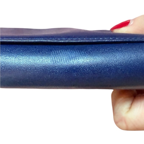 Longchamp Navy Leather Long Flap Wallet - Picture 12 of 14